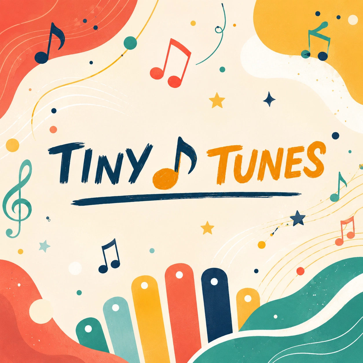 Kinder bei einer Tiny-Tunes Musik-AG-Einheit